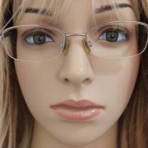 BURBERRY B 1157 1011 Eyeglasses Glasses Frame Italy 52-17-135 Silver & Brown